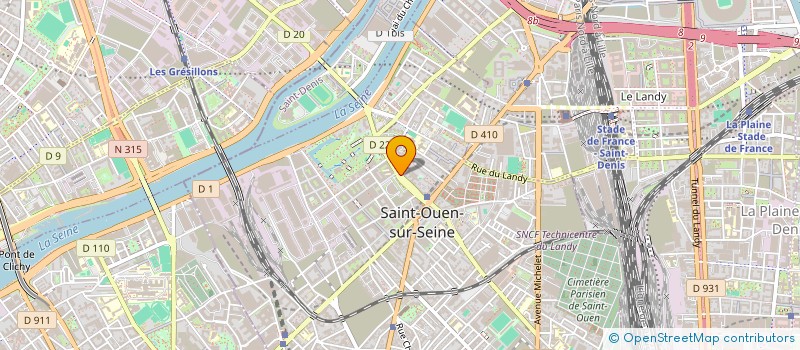 localisation de l'entreprise EPICERIE DU BIOGAZ à SAINT-OUEN-SUR-SEINE