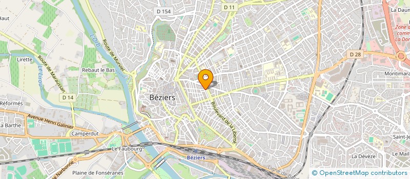 localisation de l'entreprise EPICERIE DU CANAL  BEZIERS