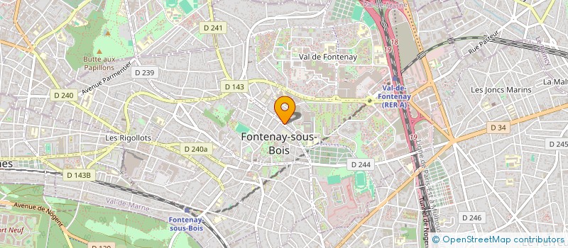localisation de l'entreprise EPICERIE DU CENTRE à FONTENAY-SOUS-BOIS