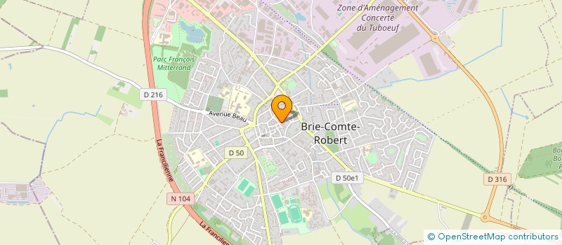 localisation de l'entreprise EPICERIE DU CENTRE  BRIE-COMTE-ROBERT