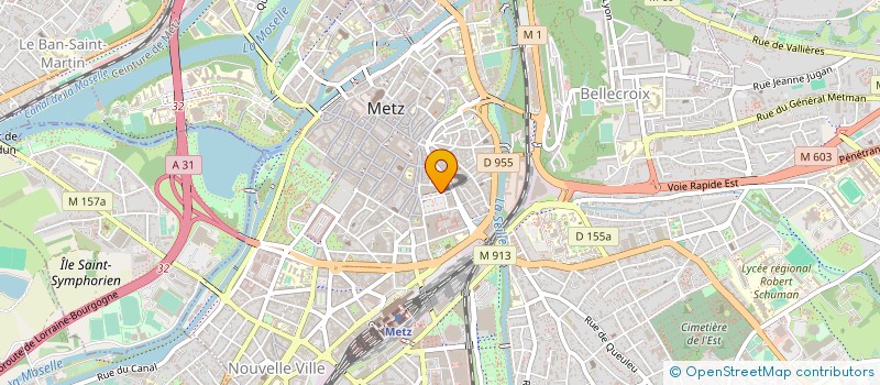 localisation de l'entreprise EPICERIE DU CENTRE à METZ
