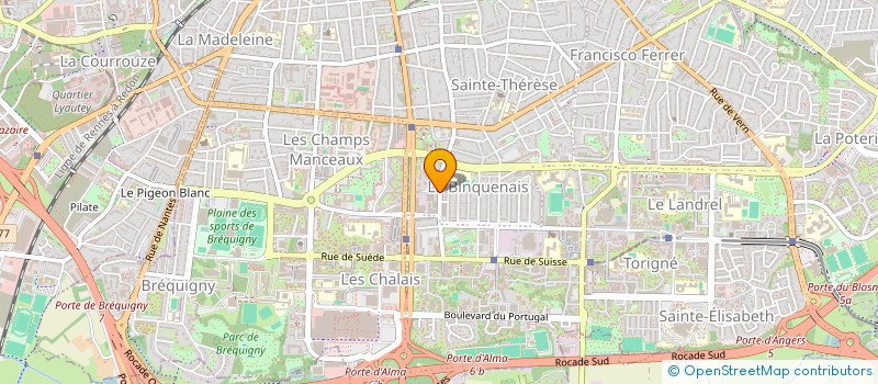 localisation de l'entreprise EPICERIE DU COIN  RENNES