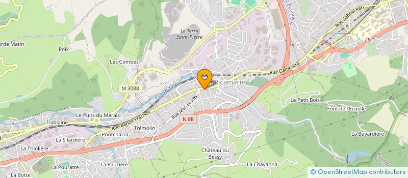 localisation de l'entreprise EPICERIE DU COIN  LA RICAMARIE