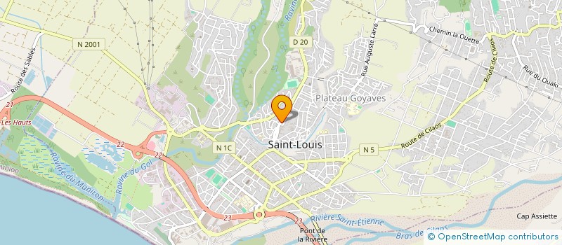 localisation de l'entreprise EPICERIE DU PETIT PONT à SAINT-LOUIS