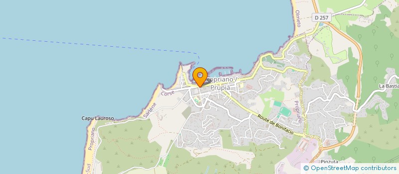 localisation de l'entreprise EPICERIE DU PORT à PROPRIANO