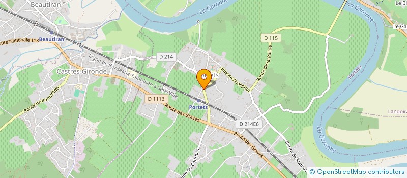 localisation de l'entreprise EPICERIE DUFOUR  PORTETS