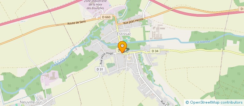 localisation de l'entreprise EPICERIE FINE ET CHIC  ESTISSAC