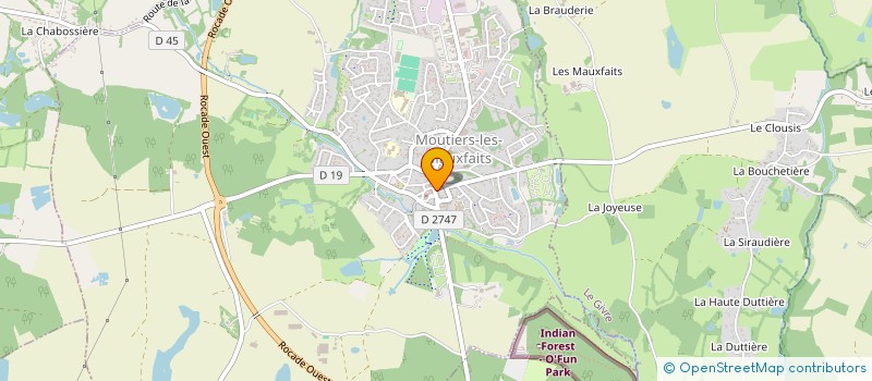 localisation de l'entreprise EPICERIE ID'HALLES DES MOUTIERS à MOUTIERS-LES-MAUXFAITS