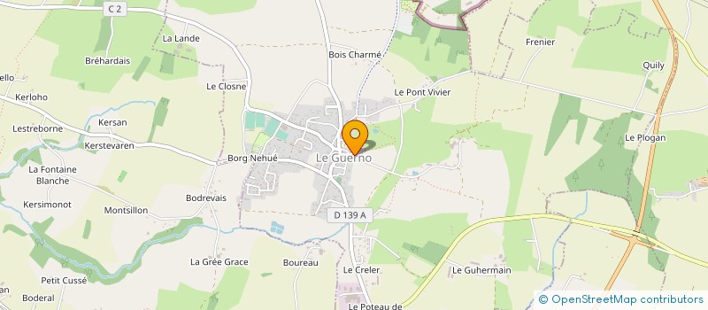 localisation de l'entreprise EPICERIE LA SALICORNE  LE GUERNO