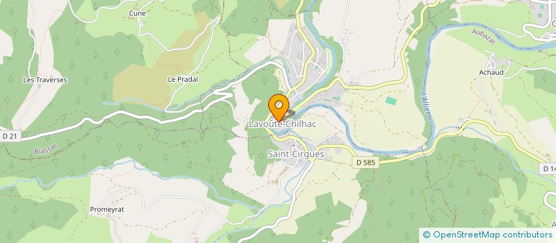 localisation de l'entreprise EPICERIE LAVOUTE-CHILHAC  LAVOUTE-CHILHAC