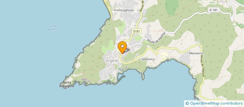 localisation de l'entreprise EPICERIE LECA à CARGESE