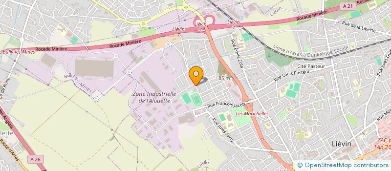 localisation de l'entreprise EPICERIE LES AMIS  LIEVIN