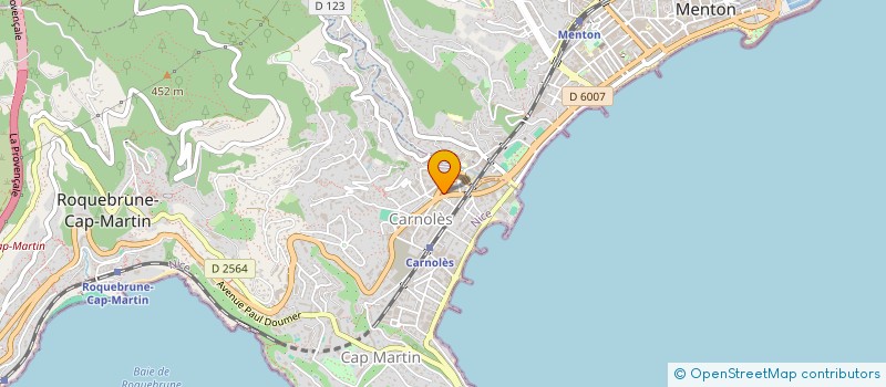 localisation de l'entreprise EPICERIE MARIUS à ROQUEBRUNE-CAP-MARTIN