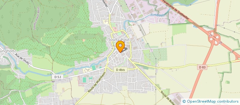 localisation de l'entreprise EPICERIE O BESOIN à SOULTZ-HAUT-RHIN