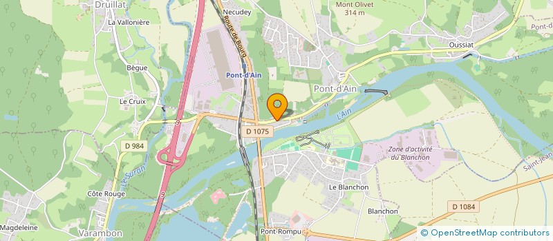 localisation de l'entreprise EPICERIE RIVE DE L'AIN à PONT-D'AIN