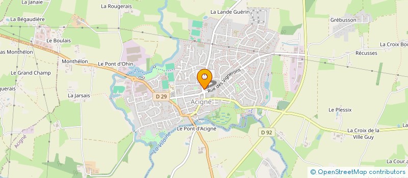 localisation de l'entreprise EPICERIE SOCIAL DU BOCAL à ACIGNE