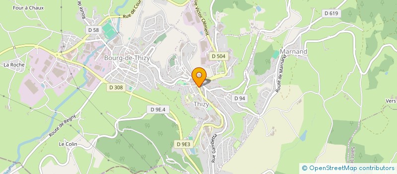 localisation de l'entreprise EPICERIE SOCIALE à THIZY-LES-BOURGS