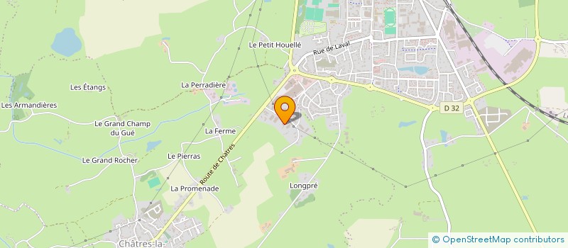 localisation de l'entreprise EPICERIE SOCIALE DE PARTAGES ET DE DONS à EVRON
