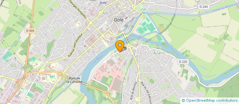 localisation de l'entreprise EPICERIE SOCIALE DU BASSIN DOLOIS à DOLE