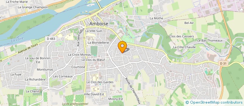 localisation de l'entreprise EPICERIE SOLIDAIRE à AMBOISE