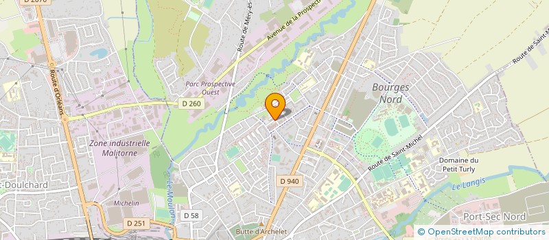 localisation de l'entreprise EPICERIE SOLIDAIRE BOURGES NORD  BOURGES