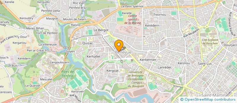localisation de l'entreprise EPICERIE SOLIDAIRE EN RESEAU à BREST