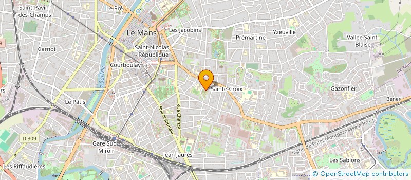 localisation de l'entreprise EPICERIE SOLIDAIRE ET PLATS ORIENTAUX A EMPORTER à LE MANS