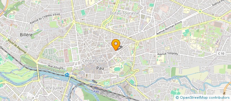 localisation de l'entreprise EPICERIE SOLIDAIRE ETUDIANTE DE PAU à PAU