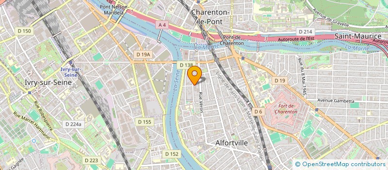 localisation de l'entreprise EPICERIE SOLIDAIRE LE CO-PAIN à ALFORTVILLE