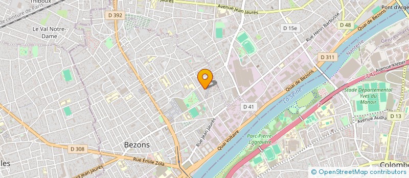 localisation de l'entreprise EPICERIE SOLIDAIRE LE FIGUIER à BEZONS