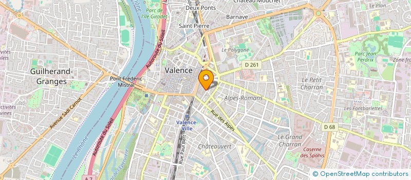 localisation de l'entreprise EPICERIE WATAN  VALENCE