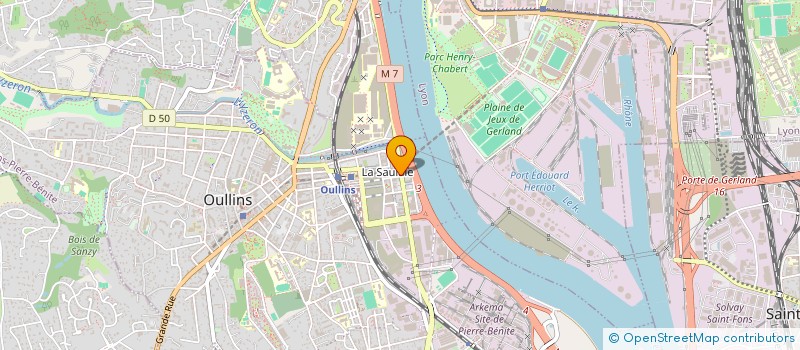 localisation de l'entreprise EPICERIE YWY  OULLINS-PIERRE-BENITE