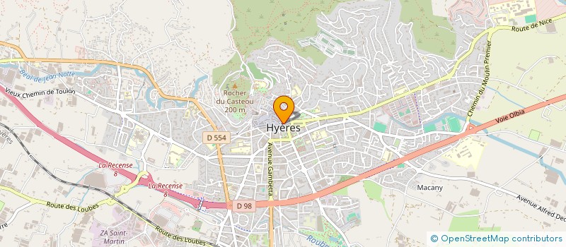 localisation de l'entreprise EPICERIES D'AUJOURD HUI ET DE DEMAIN à HYERES