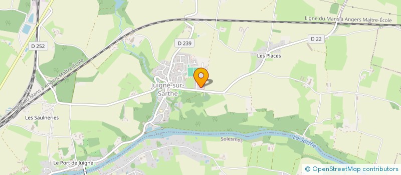 localisation de l'entreprise EPICES&TOUT  JUIGNE-SUR-SARTHE