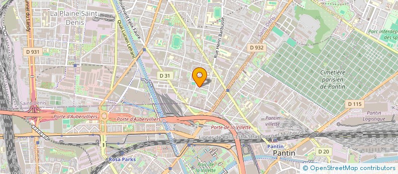 localisation de l'entreprise EPICSE  AUBERVILLIERS