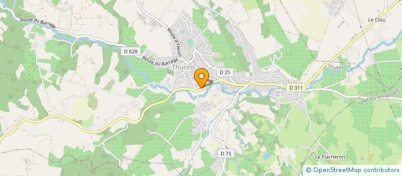 localisation de l'entreprise EPICT  THURINS