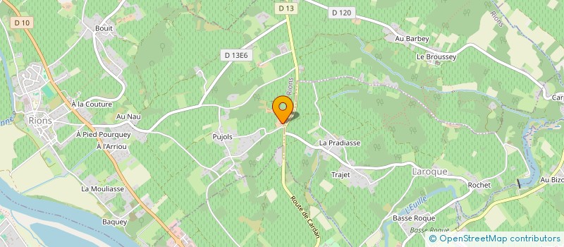 localisation de l'entreprise EPICU'RIONS  RIONS