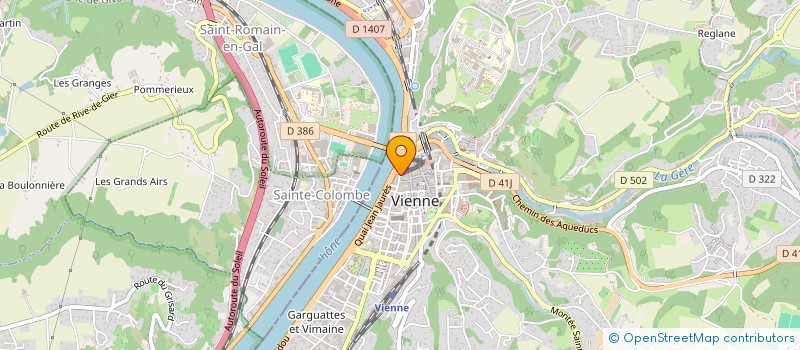 localisation de l'entreprise EPICUR'VINS  VIENNE