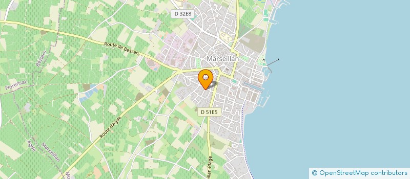 localisation de l'entreprise EPICURE à MARSEILLAN