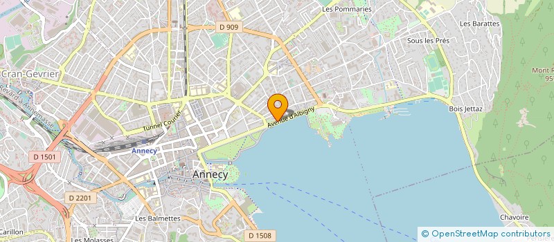 localisation de l'entreprise EPICURE à ANNECY