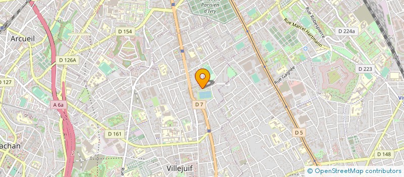 localisation de l'entreprise EPICURE à VILLEJUIF
