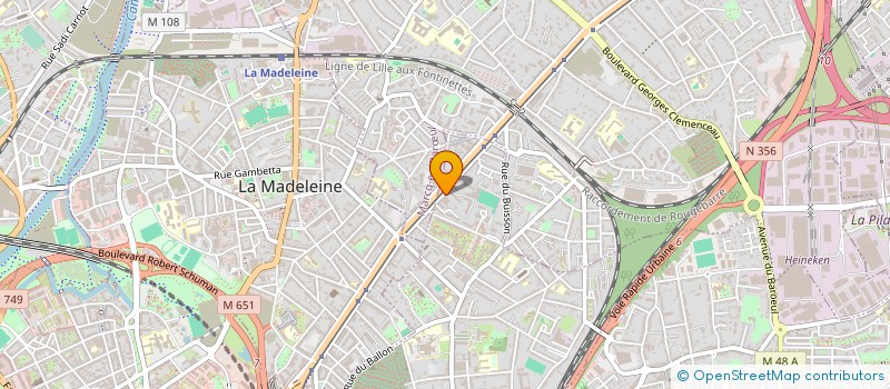 localisation de l'entreprise EPICURE ING à MARQUETTE-LEZ-LILLE