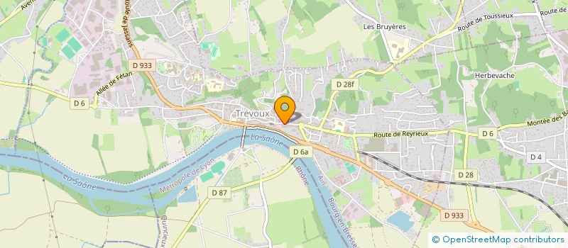 localisation de l'entreprise EPICURE RN à TREVOUX