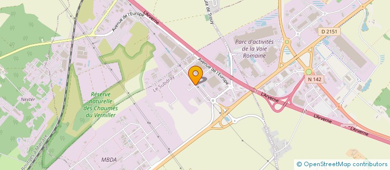 localisation de l'entreprise EPICURIA  LE SUBDRAY