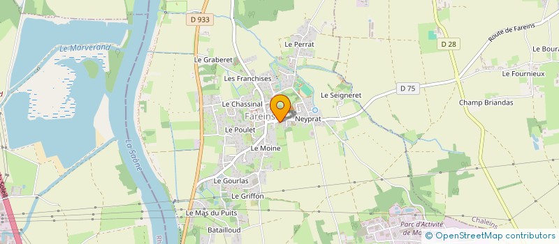 localisation de l'entreprise EPICURIA  FAREINS