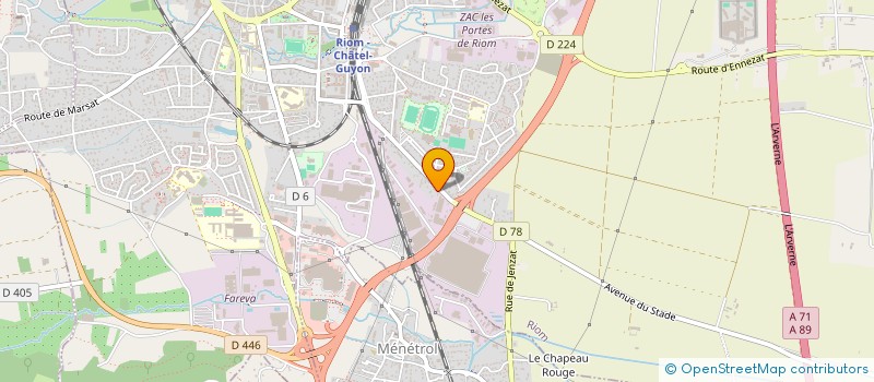 localisation de l'entreprise EPICURIA  RIOM