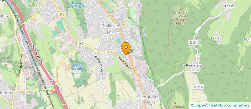 localisation de l'entreprise EPICURIEUX  CHALLES-LES-EAUX