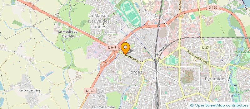 localisation de l'entreprise EPICURIEUX  LA ROCHE-SUR-YON