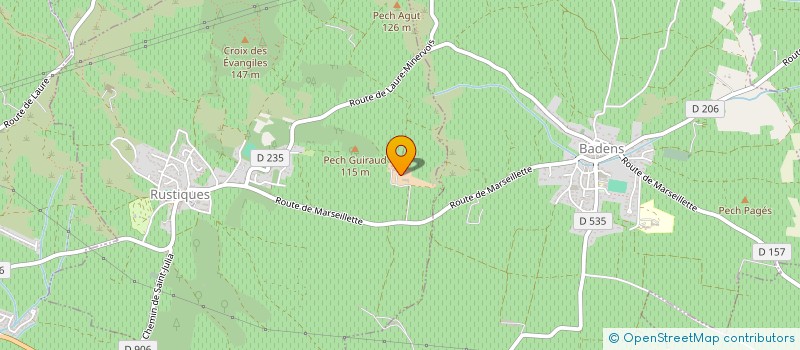 localisation de l'entreprise EPICUS  RUSTIQUES