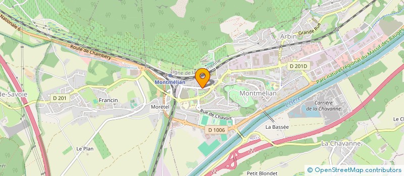 localisation de l'entreprise EPIDAURE  MONTMELIAN